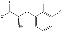 METHYL (2S)-2-AMINO-3-(3-CHLORO-2-FLUOROPHENYL)PROPANOATE Struktur