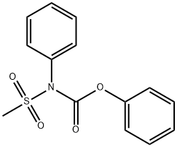 PHENYL N-(METHYLSULFONYL)-N-PHENYLCARBAMATE Struktur