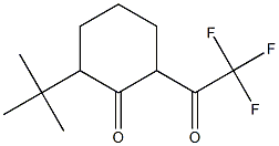 2-TERT-BUTYL-6-(TRIFLUOROACETYL)CYCLOHEXANONE Struktur