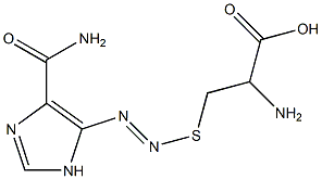 2-AMINO-3-({(E)-[4-(AMINOCARBONYL)-1H-IMIDAZOL-5-YL]DIAZENYL}THIO)PROPANOIC ACID Struktur