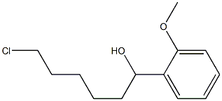 6-CHLORO-1-(2-METHOXYPHENYL)-1-HEXANOL Struktur