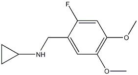 (1R)CYCLOPROPYL(2-FLUORO-4,5-DIMETHOXYPHENYL)METHYLAMINE Struktur