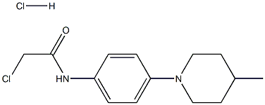 2-CHLORO-N-[4-(4-METHYLPIPERIDIN-1-YL)PHENYL]ACETAMIDE HYDROCHLORIDE Structure