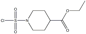 ETHYL 1-(CHLOROSULFONYL)PIPERIDINE-4-CARBOXYLATE Struktur