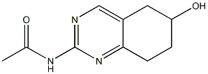 N-(5,6,7,8-TETRAHYDRO-6-HYDROXY-2-QUINAZOLINYL)ACETAMIDE Struktur