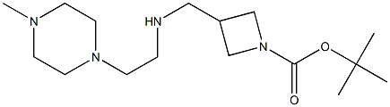 1-BOC-3-([(4-METHYL-PIPERAZIN-1-YLETHYL)-AMINO]-METHYL)-AZETIDINE Struktur