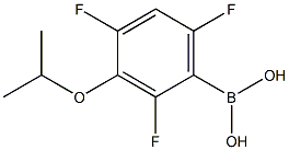 3-ISOPROPOXY-2,4,6-TRIFLUOROPHENYLBORONIC ACID Struktur