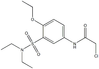 2-CHLORO-N-[3-[(DIETHYLAMINO)SULFONYL]-4-ETHOXYPHENYL]ACETAMIDE Struktur