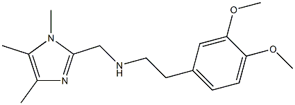 [2-(3,4-DIMETHOXY-PHENYL)-ETHYL]-(1,4,5-TRIMETHYL-1H-IMIDAZOL-2-YLMETHYL)-AMINE Struktur