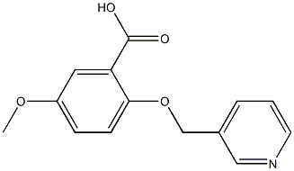 5-METHOXY-2-(PYRIDIN-3-YLMETHOXY)BENZOIC ACID Struktur