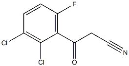 2,3-DICHLORO-6-FLUOROBENZOYLACETONITRILE Struktur