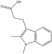 3-(1,2-DIMETHYL-1H-INDOL-3-YL)-PROPIONIC ACID Struktur