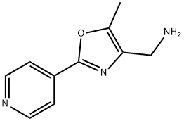 1-(5-METHYL-2-PYRIDIN-4-YL-1,3-OXAZOL-4-YL)METHYLAMINE Struktur