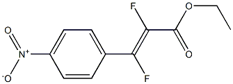 ETHYL (E)-2,3-DIFLUORO-3-(4-NITROPHENYL)-2-PROPENOATE Struktur