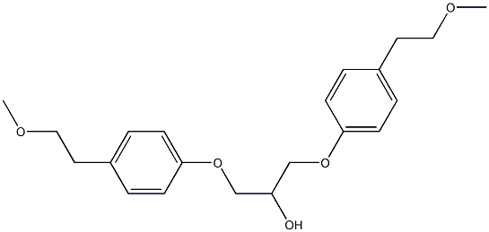 1,3-BIS-[4(2-METHOXYETHYL)PHENOXY]PROPAN-2-OL Struktur