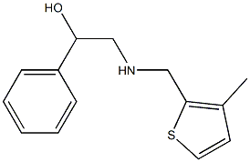 2-(((3-METHYLTHIEN-2-YL)METHYL)AMINO)-1-PHENYLETHANOL Struktur