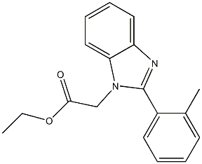 (2-O-TOLYL-BENZOIMIDAZOL-1-YL)-ACETIC ACID ETHYL ESTER Struktur