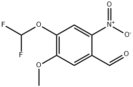 4-(DIFLUOROMETHOXY)-5-METHOXY-2-NITROBENZALDEHYDE Struktur