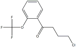 4-CHLORO-1-(2-TRIFLUOROMETHOXYPHENYL)-1-OXOBUTANE Struktur