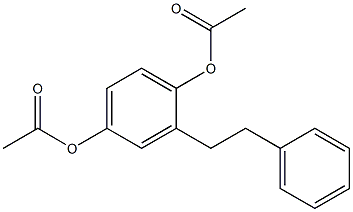 2-PHENYLETHYL-1,4-DIACETOXYBENZENE Struktur