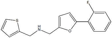 1-(5-(2-FLUOROPHENYL)-2-FURYL)-N-(THIEN-2-YLMETHYL)METHANAMINE Struktur