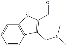 3-DIMETHYLAMINOMETHYL-1H-INDOLE-2-CARBALDEHYDE Struktur