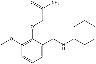 2-(2-((CYCLOHEXYLAMINO)METHYL)-6-METHOXYPHENOXY)ACETAMIDE Struktur