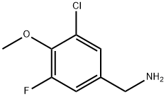 3-CHLORO-5-FLUORO-4-METHOXYBENZYLAMINE Struktur