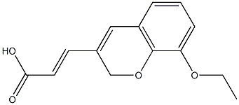 (2E)-3-(8-ETHOXY-2H-CHROMEN-3-YL)ACRYLIC ACID Struktur