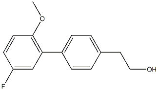 4-(3-FLUORO-6-METHOXYPHENYL)PHENETHYL ALCOHOL Struktur