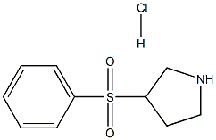 3-(BENZENESULPHONYL)PYRROLIDINE HYDROCHLORIDE Struktur