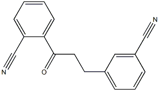 2'-CYANO-3-(3-CYANOPHENYL)PROPIOPHENONE Struktur