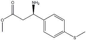 METHYL (3R)-3-AMINO-3-(4-METHYLTHIOPHENYL)PROPANOATE Struktur