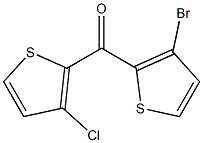 3-BROMO-2-(3-CHLORO-2-THENOYL)THIOPHENE Struktur