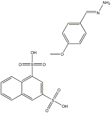 4-METHOXYBENZALDEHYDE NAPHTHALENE-1,3-DISULFONIC ACID-7-YLHYDRAZONE Struktur