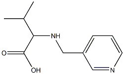 3-METHYL-2-[(PYRIDIN-3-YLMETHYL)AMINO]BUTANOIC ACID Struktur