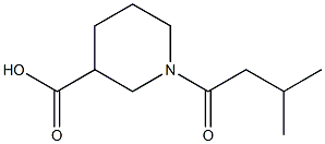 1-(3-METHYLBUTANOYL)PIPERIDINE-3-CARBOXYLIC ACID Struktur