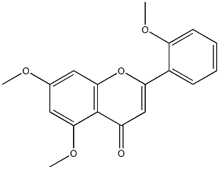 5,7,2'-TRIMETHOXYFLAVONE Struktur