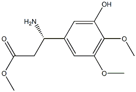 METHYL (3S)-3-AMINO-3-(3-HYDROXY-4,5-DIMETHOXYPHENYL)PROPANOATE Struktur