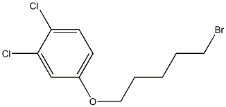 1-BROMO-5-(3',4'-DICHLOROPHENOXY)PENTANE Struktur