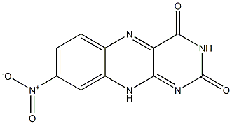 8-NITROBENZO[G]PTERIDINE-2,4(3H,10H)-DIONE Struktur