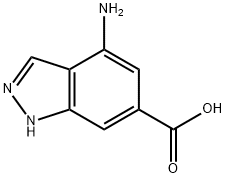 4-AMINO-6-(1H)INDAZOLE CARBOXYLIC ACID Struktur