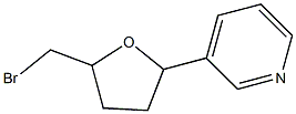 3-(5-BROMOMETHYL-TETRAHYDROFURAN-2-YL)PYRIDINE Struktur