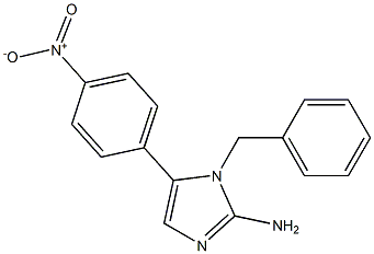 1-BENZYL-5-(4-NITRO-PHENYL)-1H-IMIDAZOL-2-YLAMINE Struktur