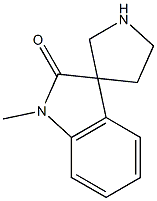 1-METHYL-1H-SPIRO[INDOLE-3,3'-PYRROLIDIN]-2-ONE Struktur