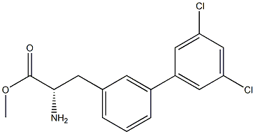 METHYL (2S)-2-AMINO-3-[3-(3,5-DICHLOROPHENYL)PHENYL]PROPANOATE Struktur