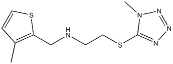 N-(2-((1-METHYL-1H-TETRAZOL-5-YL)THIO)ETHYL)-N-((3-METHYLTHIEN-2-YL)METHYL)AMINE Struktur