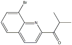 1-(8-BROMOQUINOLIN-2-YL)-2-METHYLPROPAN-1-ONE Struktur