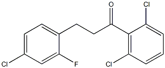 3-(4-CHLORO-2-FLUOROPHENYL)-2',6'-DICHLOROPROPIOPHENONE Struktur