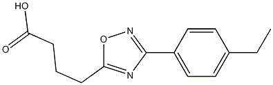 4-[3-(4-ETHYLPHENYL)-1,2,4-OXADIAZOL-5-YL]BUTANOIC ACID Struktur